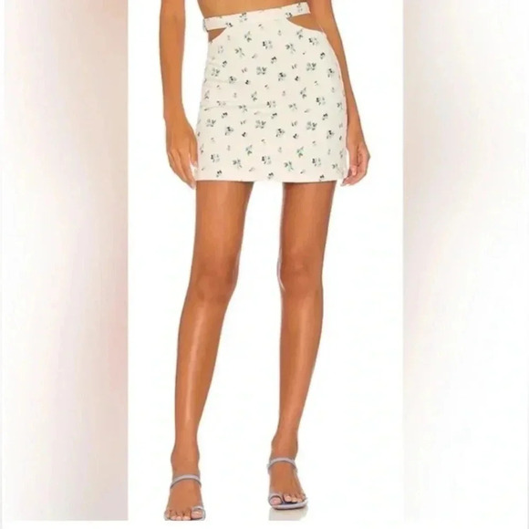 WeWoreWhat Skirt floral cut out high waisted revolve - Picture 6 of 6